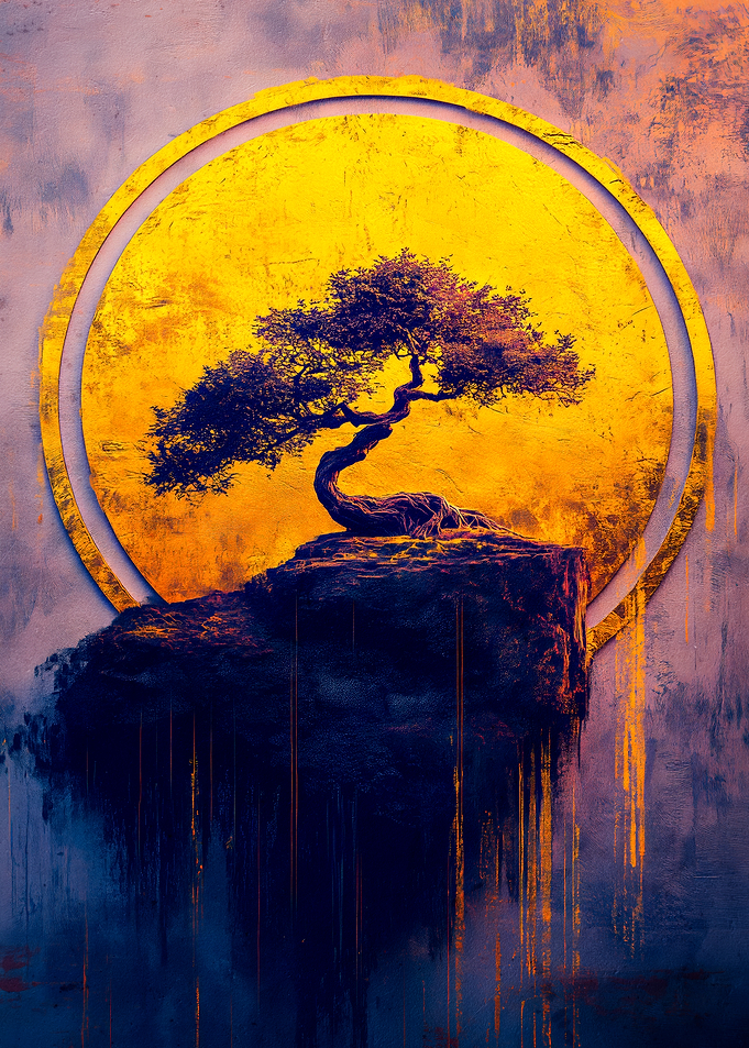 Bonsai Tree Sunset