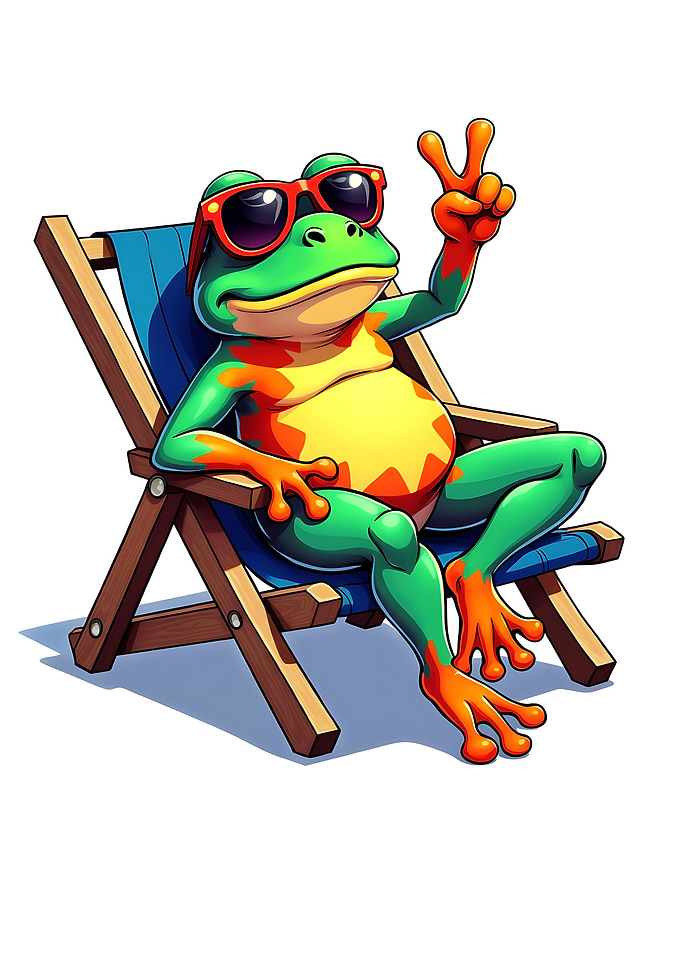 Chill Frog in Sunglasses