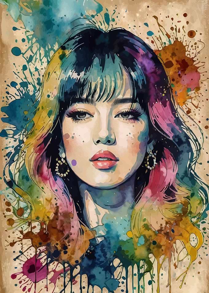 Lisa Watercolor Portrait