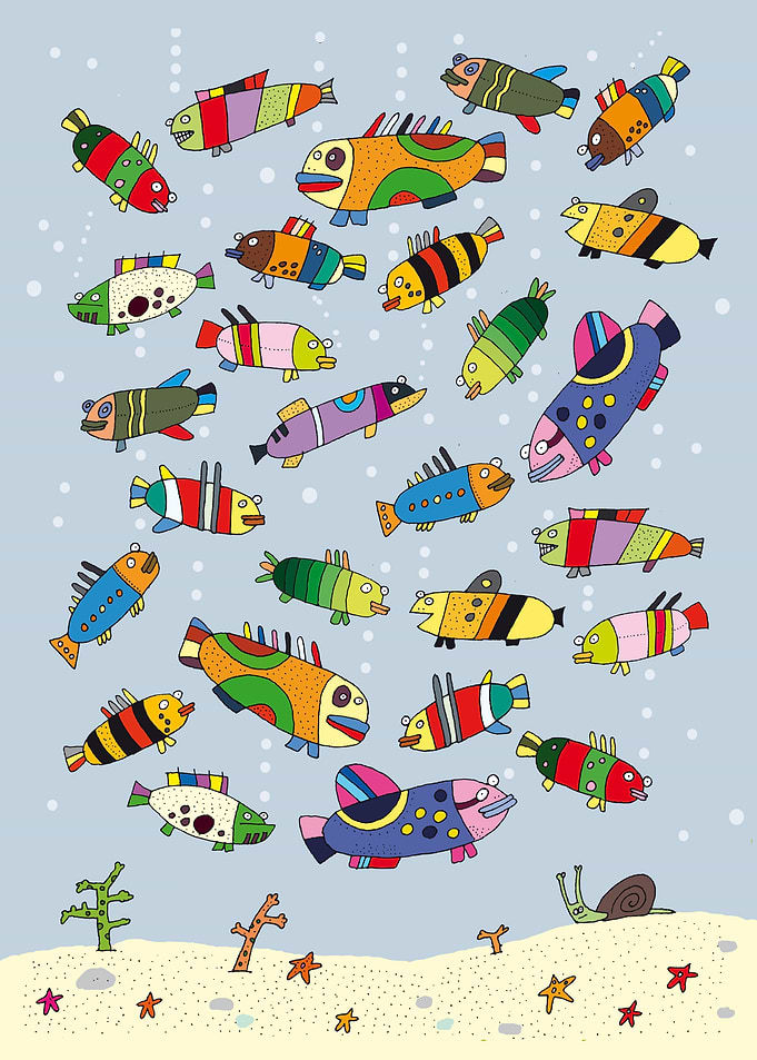 Whimsical Fish Illustration