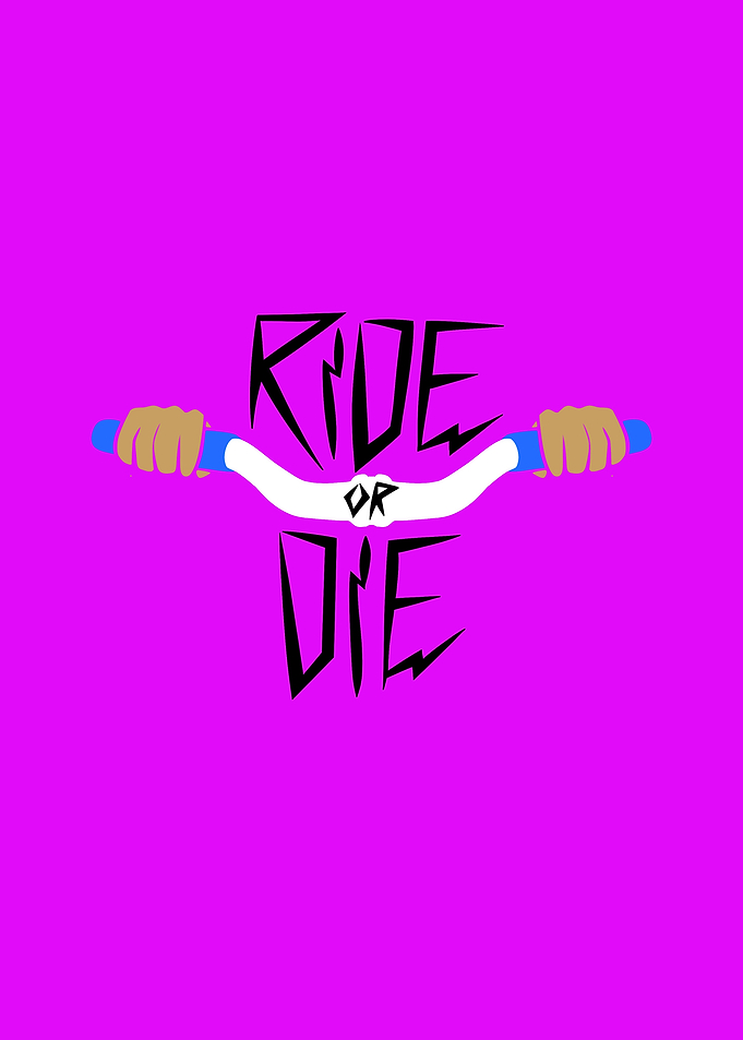 Ride or Die Bike Graphic