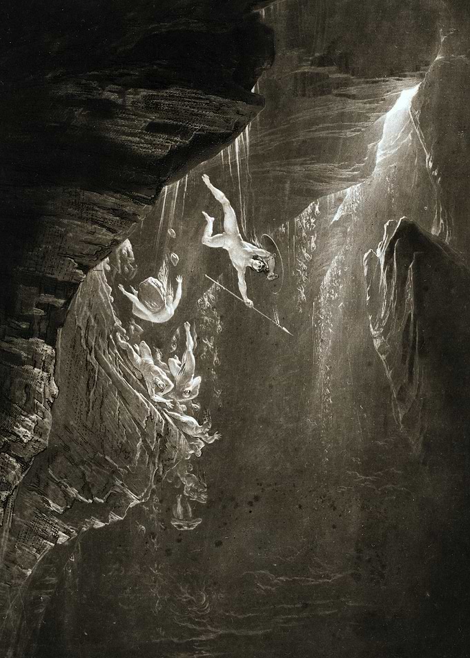 Falling Figures in a Gorge