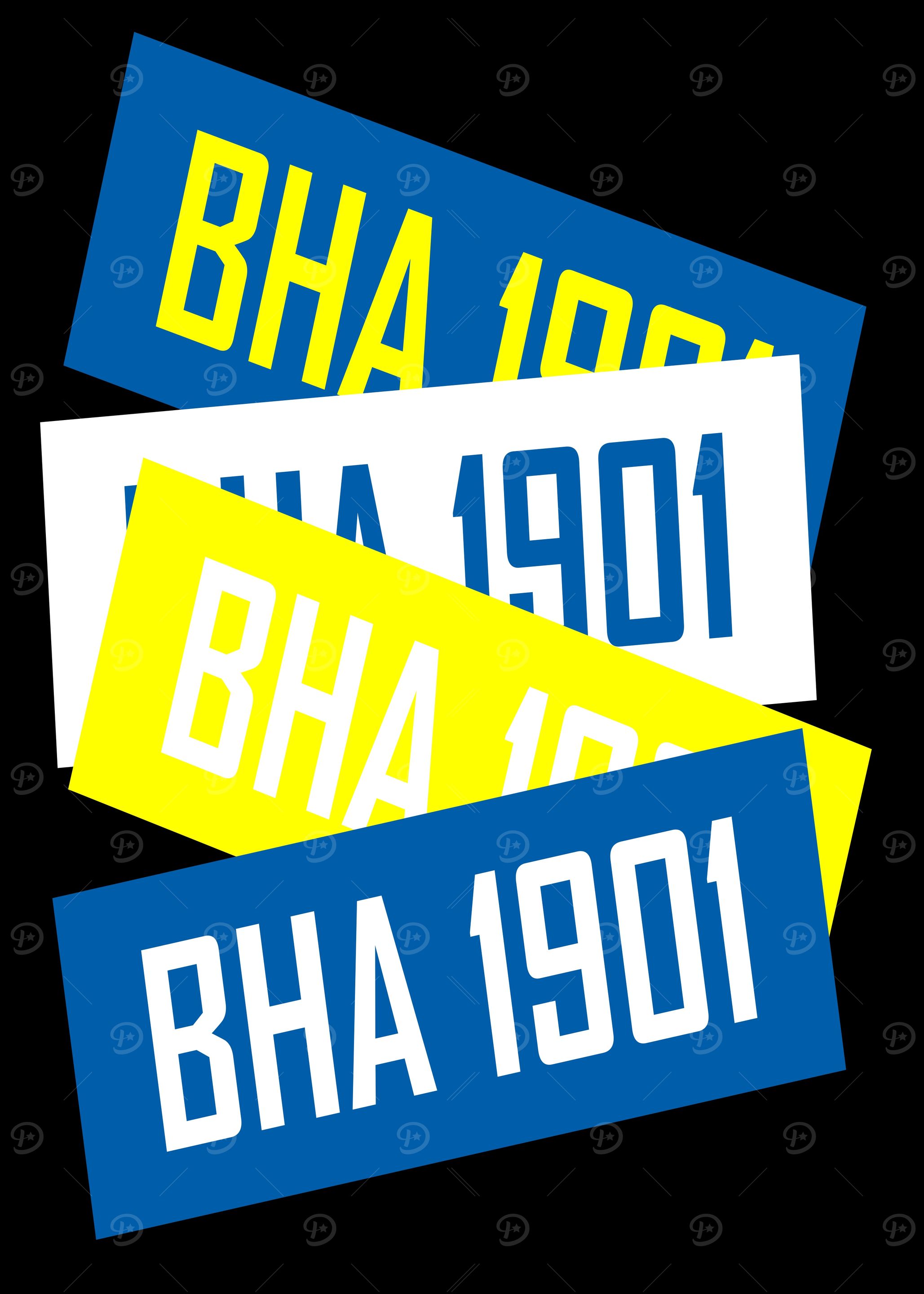 BHA 1901 Logo Stickers