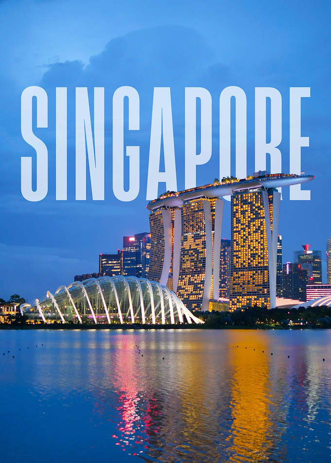 Singapore Skyline at Dusk