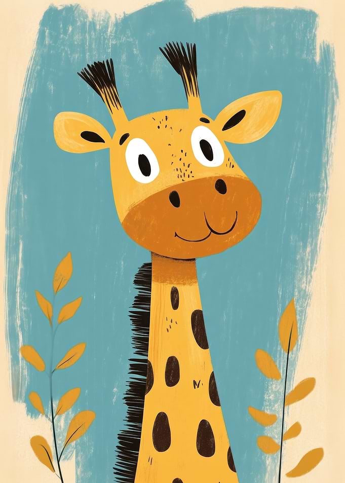 Cute Giraffe Illustration