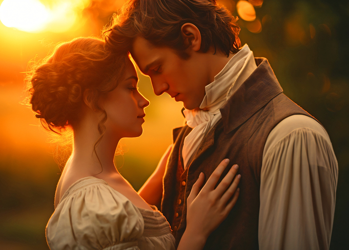 Romantic Couple Sunset