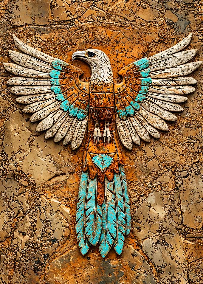 Native American Eagle Wall Art