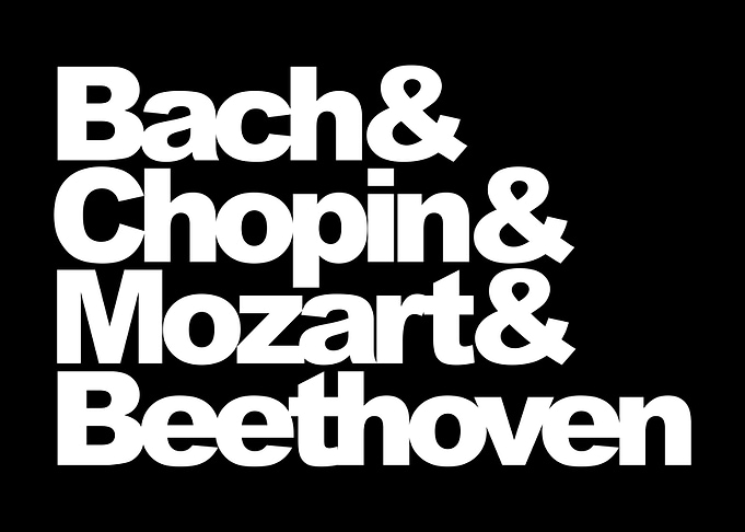 Classical Composers Bach Chopin Mozart Beethoven