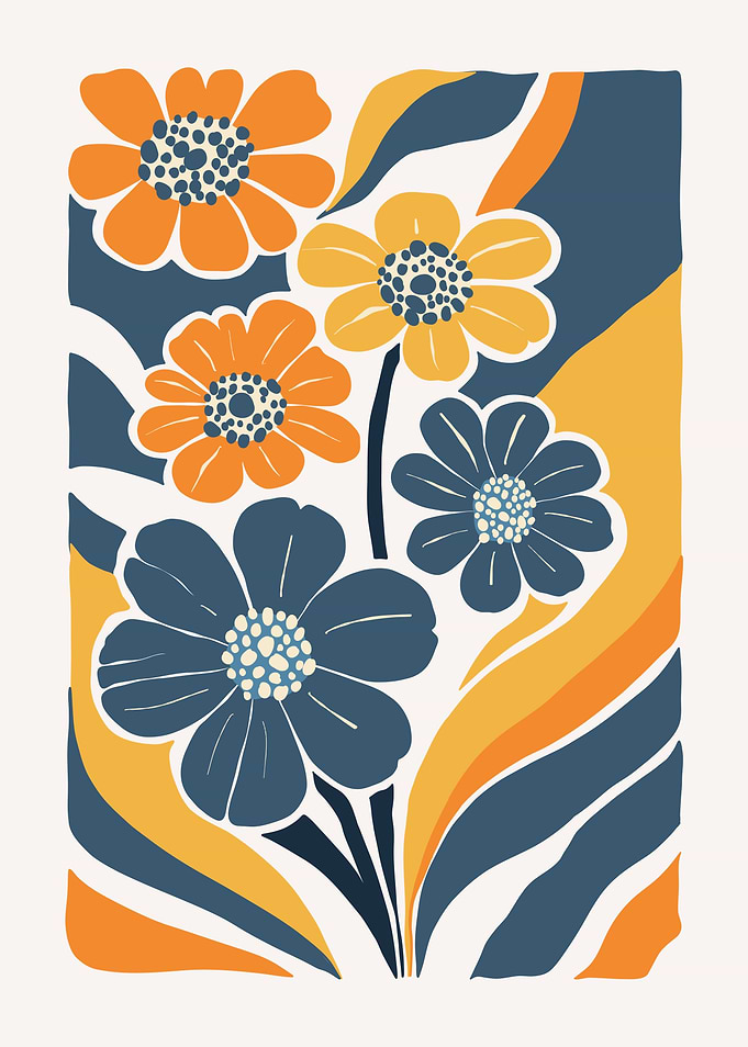 Retro Floral Design