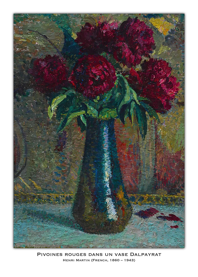 Red Peonies in a Vase
