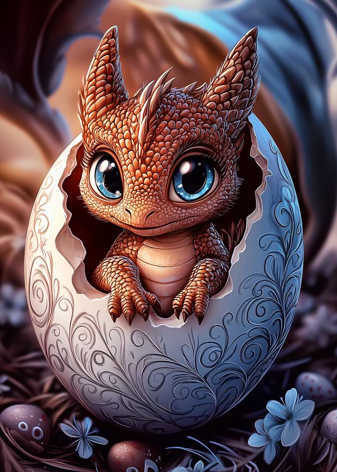 Baby Dragon Hatchling Easter