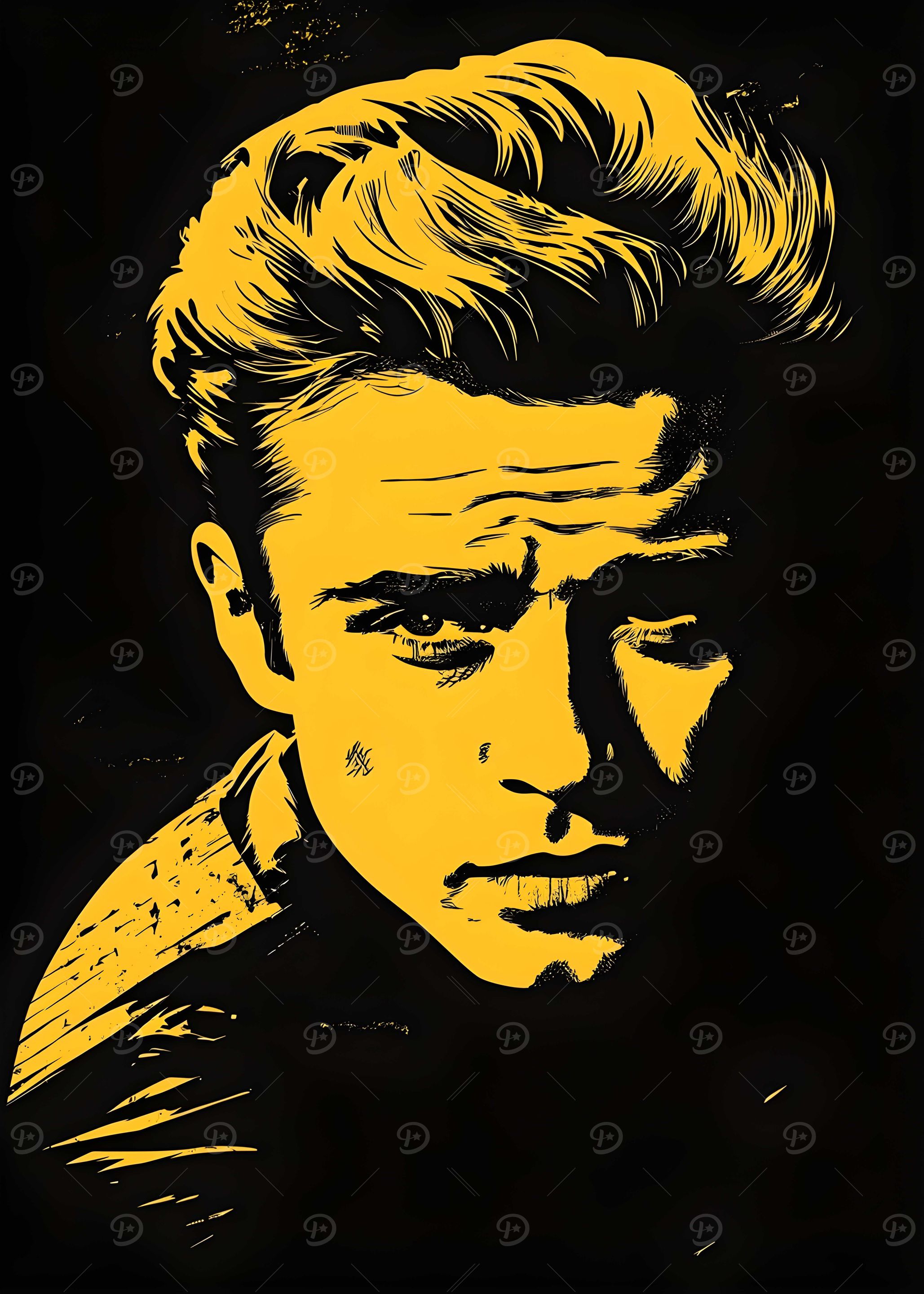 James Dean design Vintage Fan Art