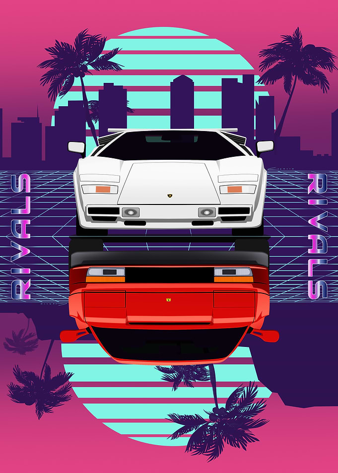 Countach VS Testarossa