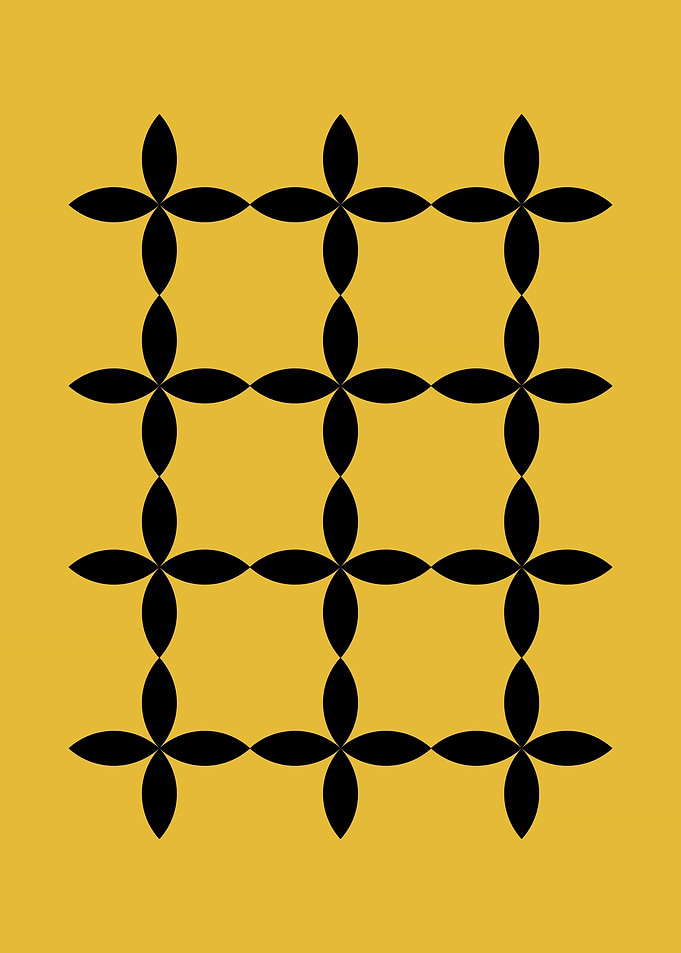 Black and Gold Geometric Pattern