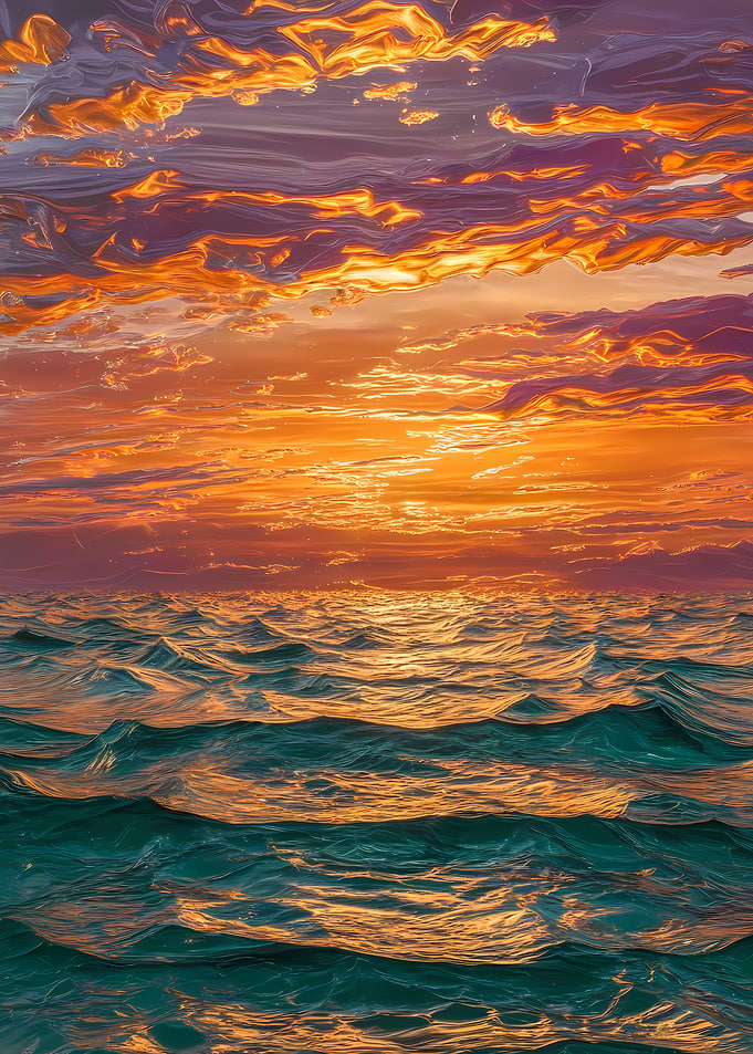 Sunset Sea Landscape