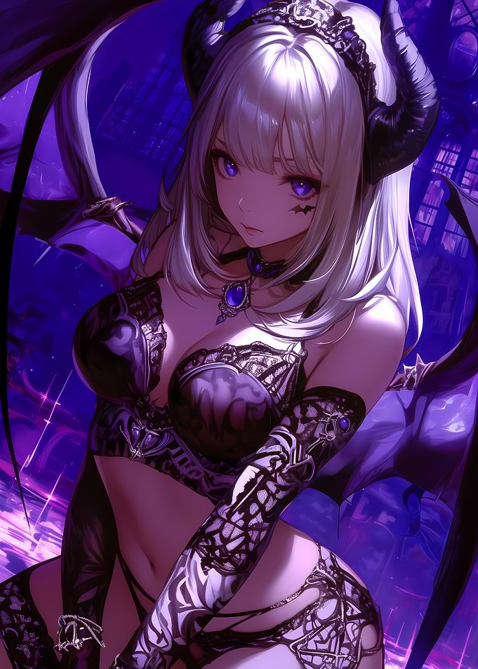 Demon Girl Anime Art Gaming