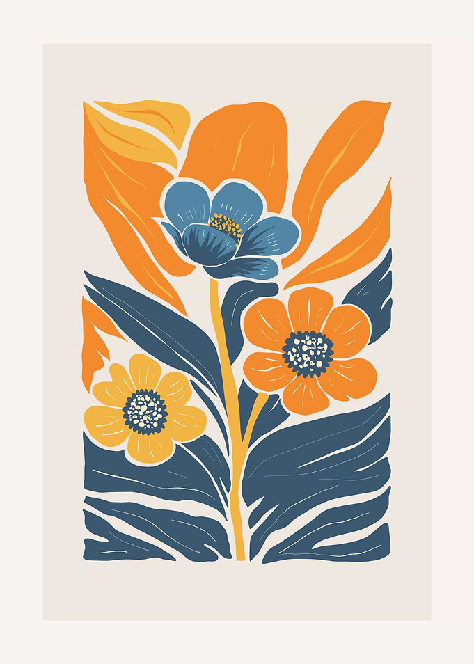 Floral Abstract Art Print