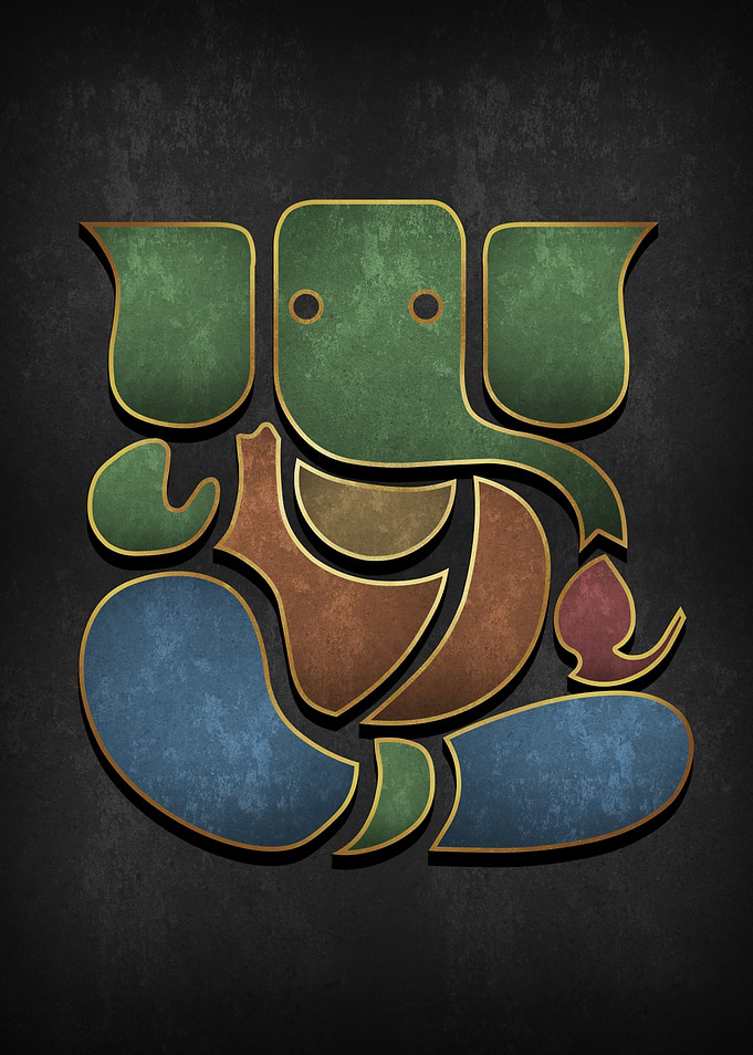 Lord Ganesh Deity Art