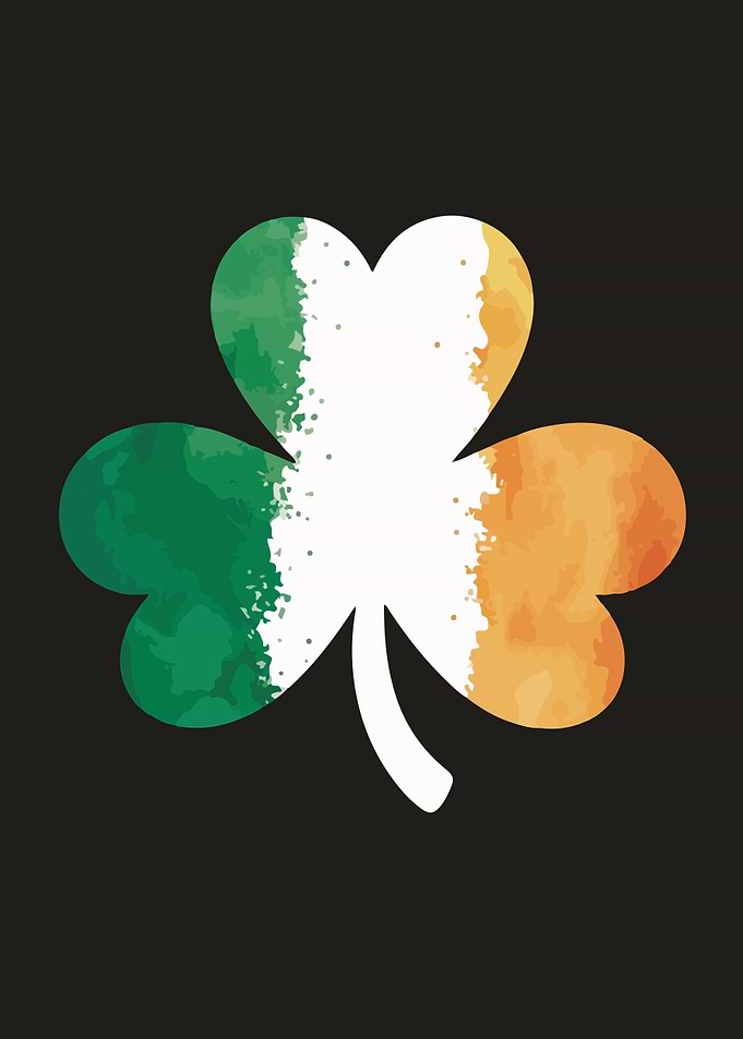 Irish Clover Watercolor