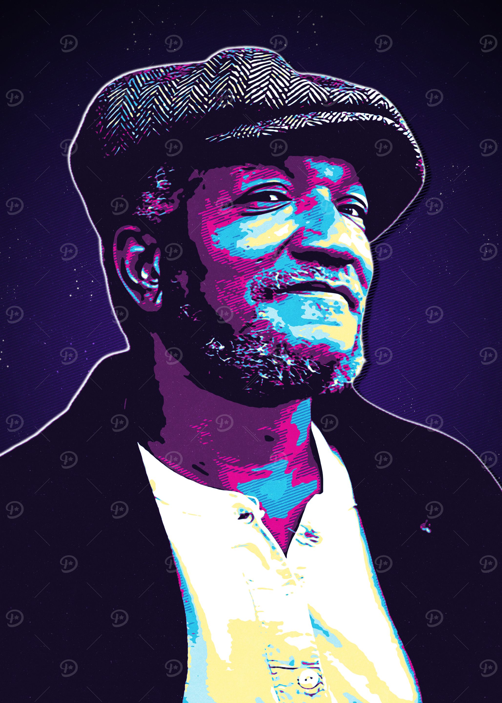 Fred G Sanford comedian - Pop Art Style