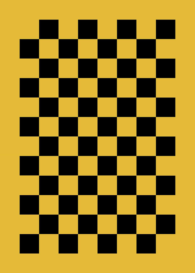 Black and Yellow Checkerboard