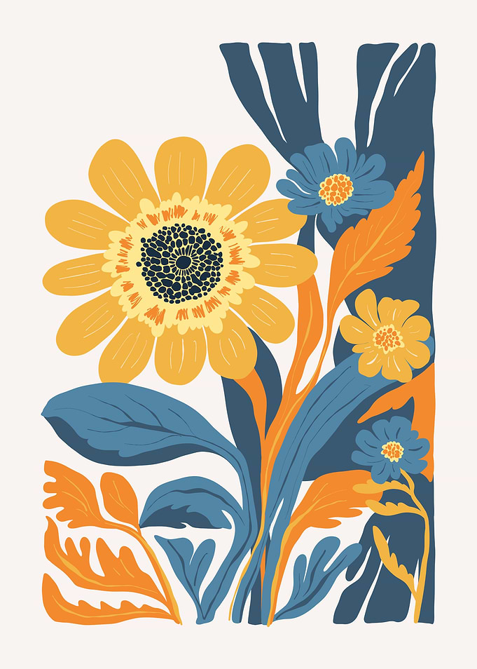 Floral Illustration sunflower
