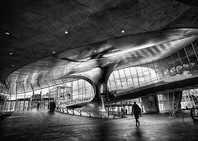 Modern Architecture Interior of Arhnem Train station
