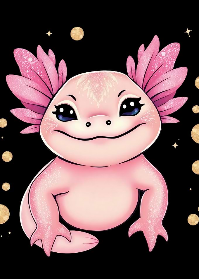 Cute Pink Axolotl