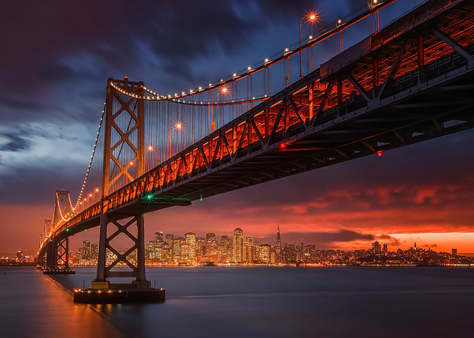 San Francisco Bridge at Dusk