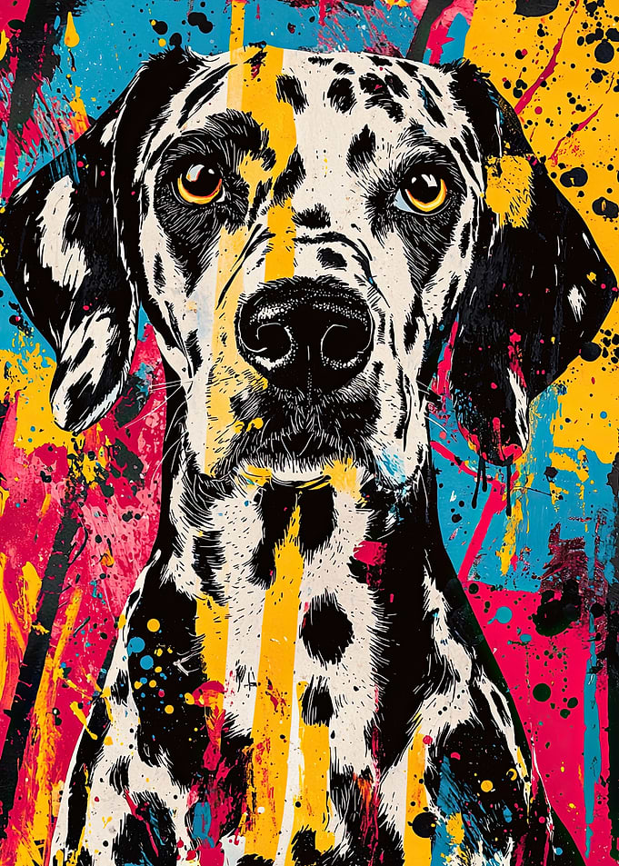 Dalmatian Dog Art Print