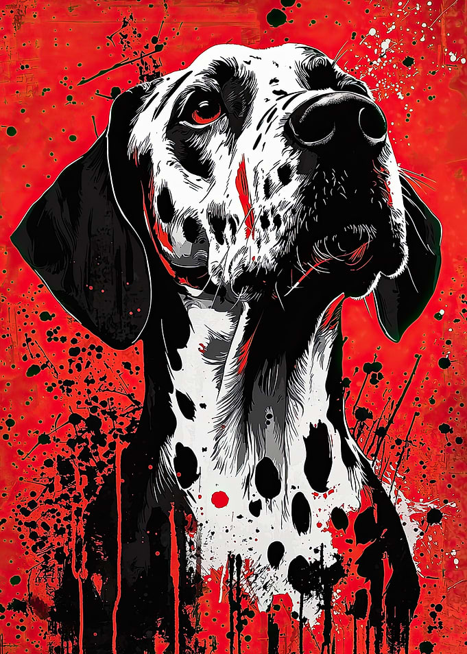 Dalmatian Dog Art