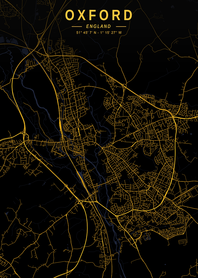 Oxford Golden City Map