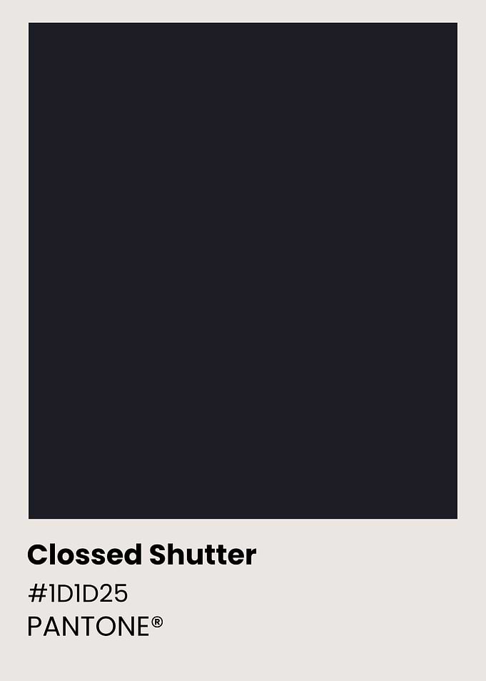 Pantone Color Chart - Crossed Shutter