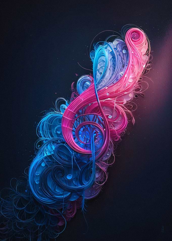 Aesthetic Abstract Music Symbol