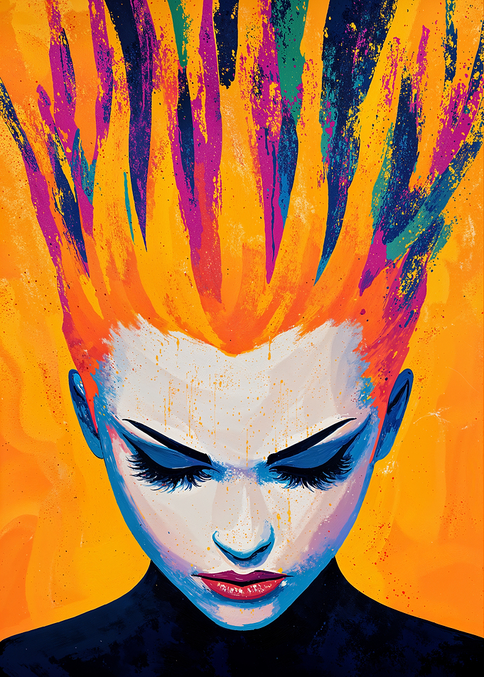 Abstract Woman Portrait