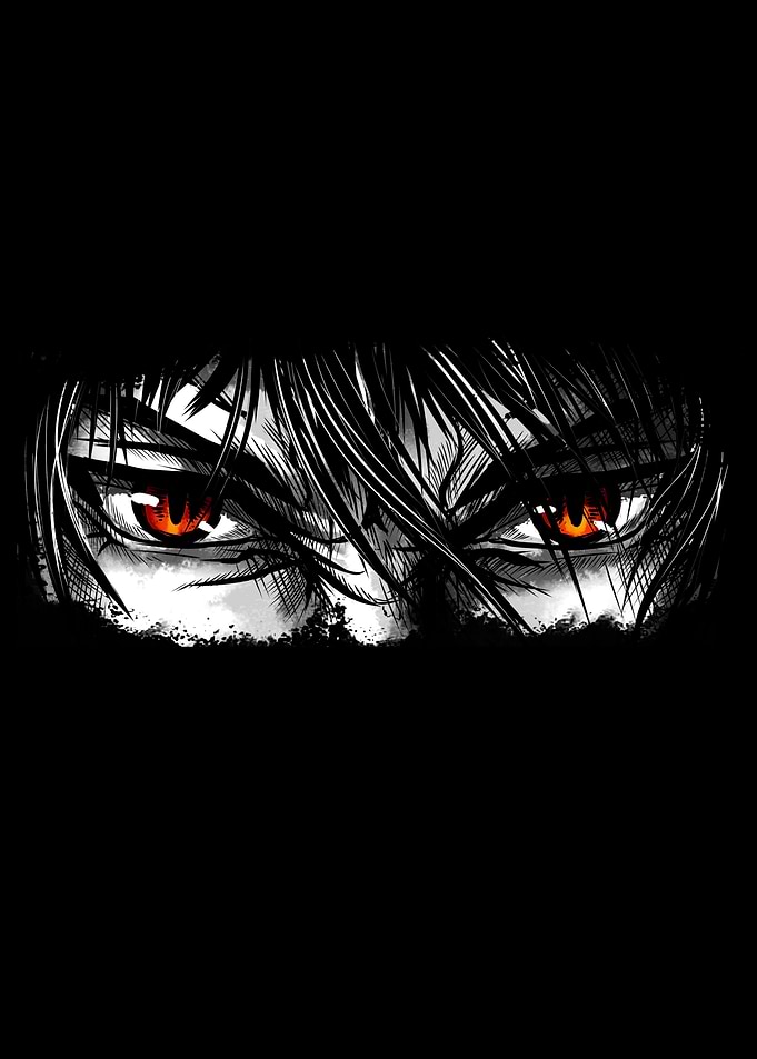 Fiery Eyes in Darkness