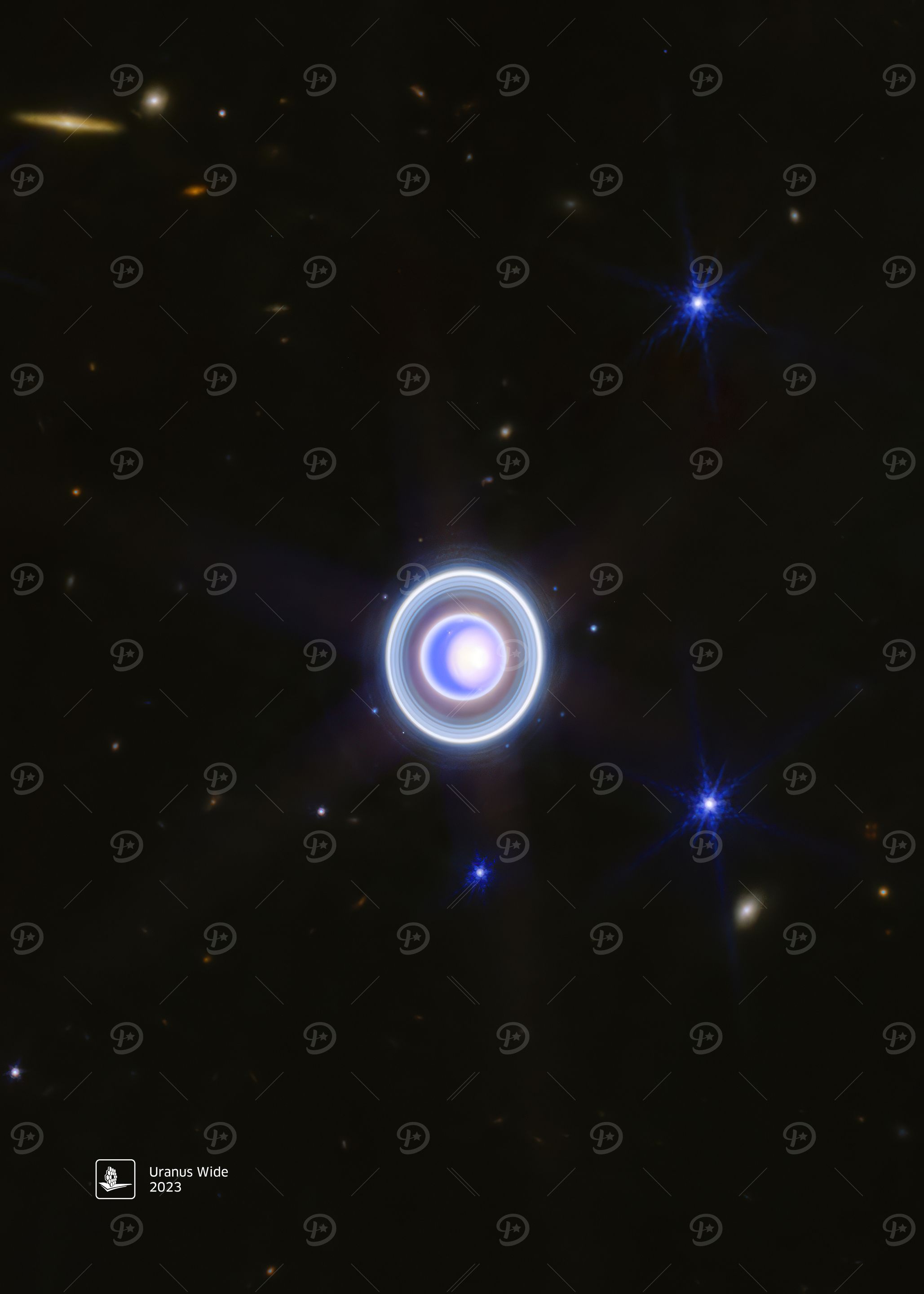 Uranus Rings Close-Up (James Webb/JWST)