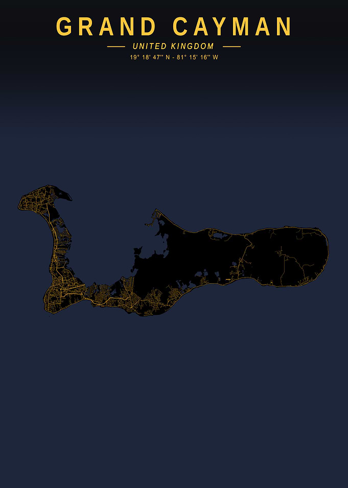 Grand Cayman Golden Map