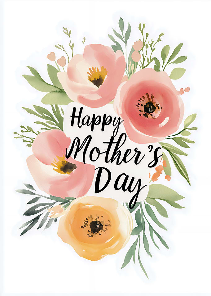 Happy Mother's Day Floral Card