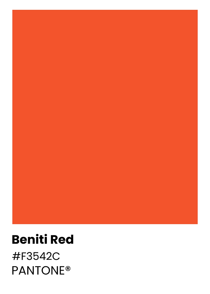 Benitti Red Pantone Color