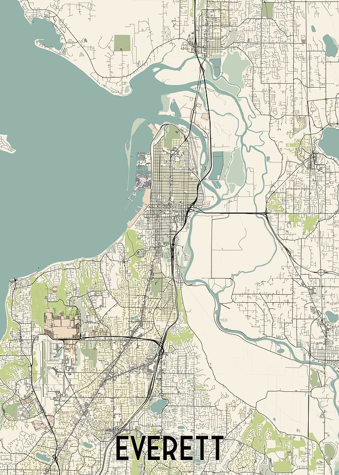 Everett City Map