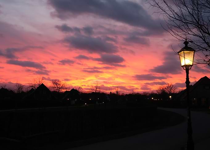 Sunset Street Lamp