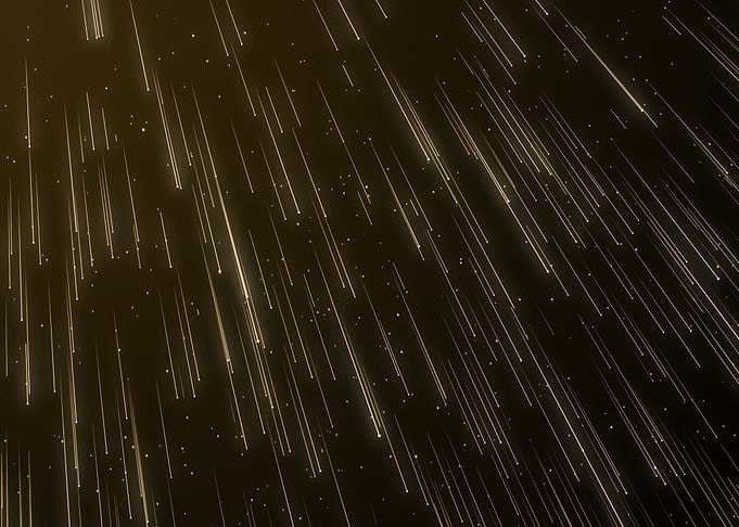 Golden Rain Abstract