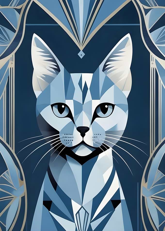 Art Deco Cat