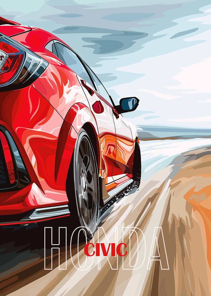 Honda Civic Poster