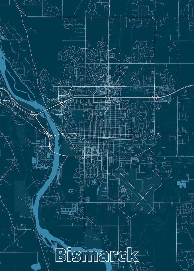 Bismarck City Map