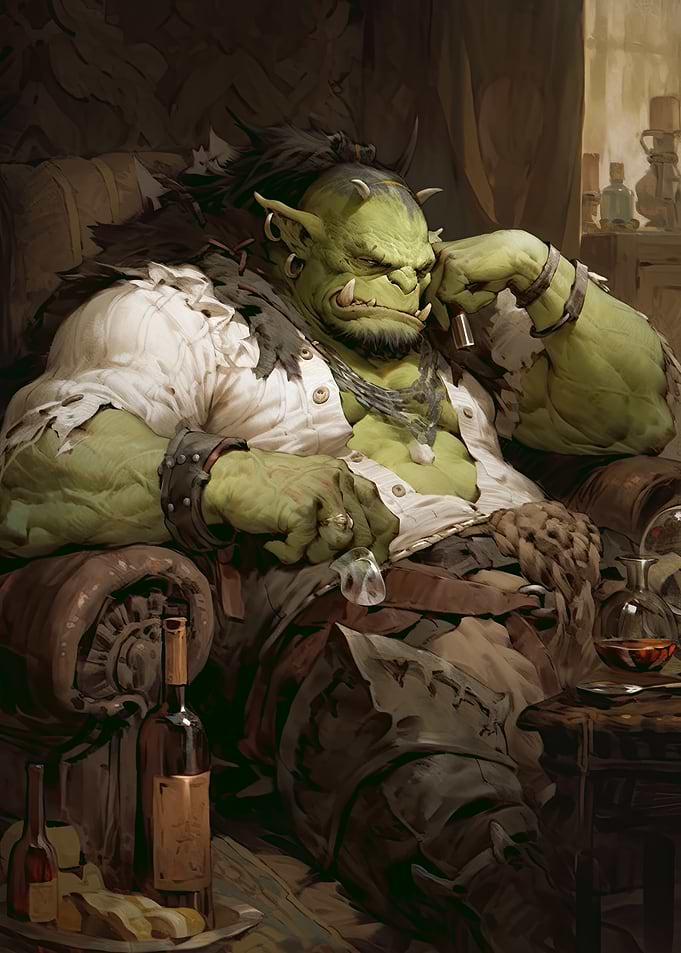 Orc Warrior Relaxing