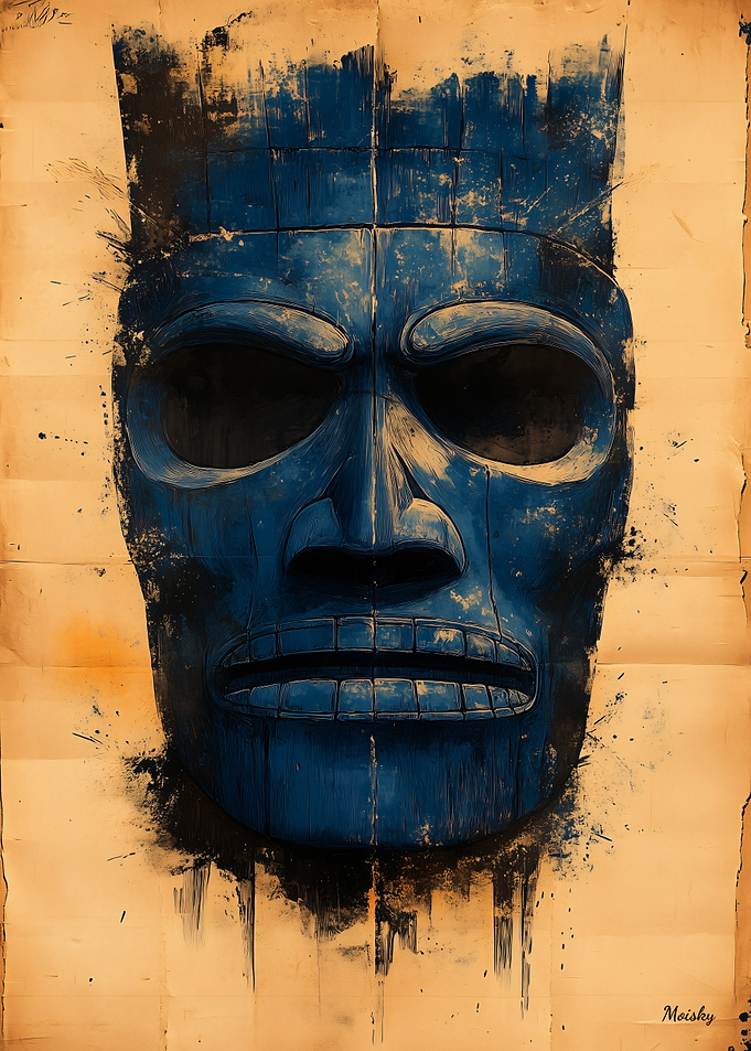 Tiki Guardian Mask – Polynesian Spiritual Symbol