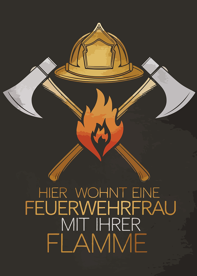 Firefighter Woman Design