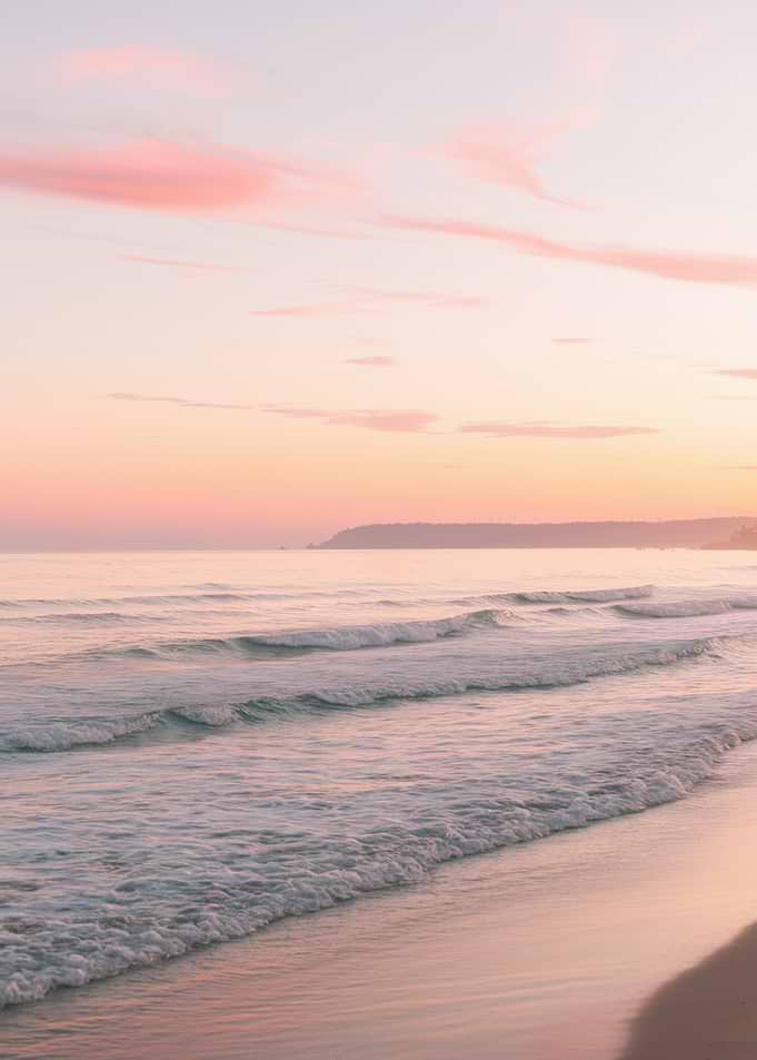 Pink Sunset Beach
